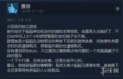 《小猫咪大城市》Steam”好评如潮”!好评率高达95%
