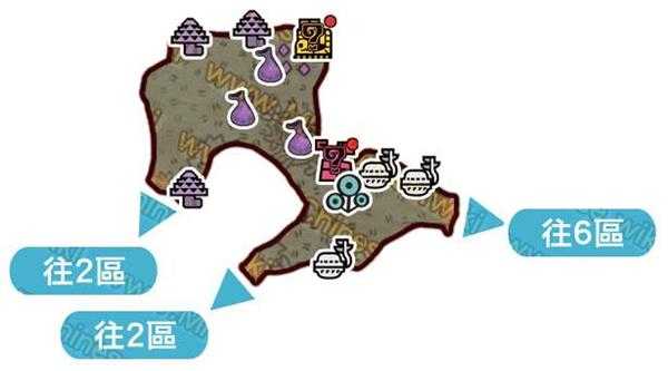 《怪物猎人：世界》大蚁冢荒地地图资源点一览