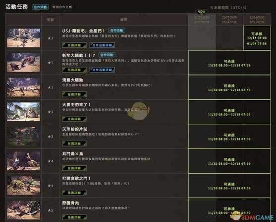 《怪物猎人:世界》12月活动一览