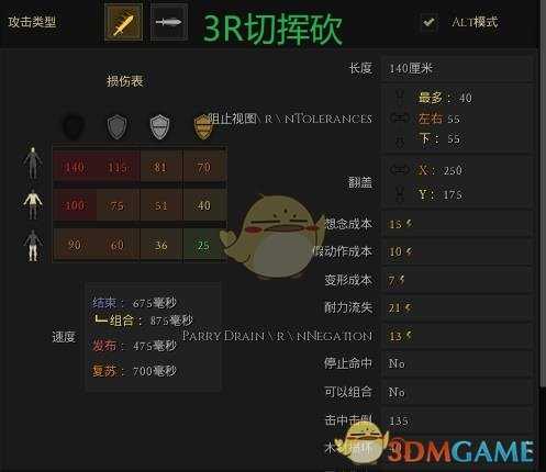 《雷霆一击(MORDHAU)》武器属性详情界面介绍