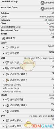 《全面战争：三国》太平铁臂军属性介绍