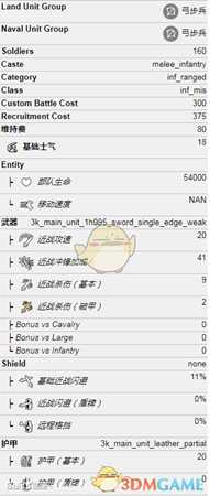《全面战争：三国》黄巾弓手属性介绍