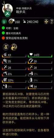 《全面战争:三国》兵种使用武器数值分析——戟