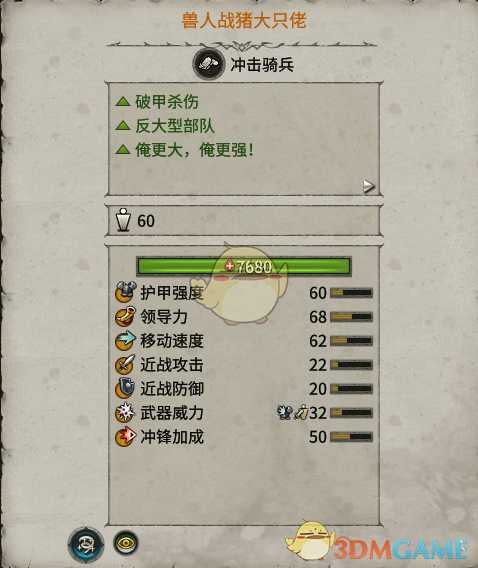 《全面战争:战锤2》兽人战猪大只佬实用性分析