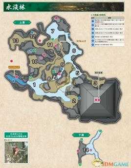 《怪物猎人:崛起》水没林地图