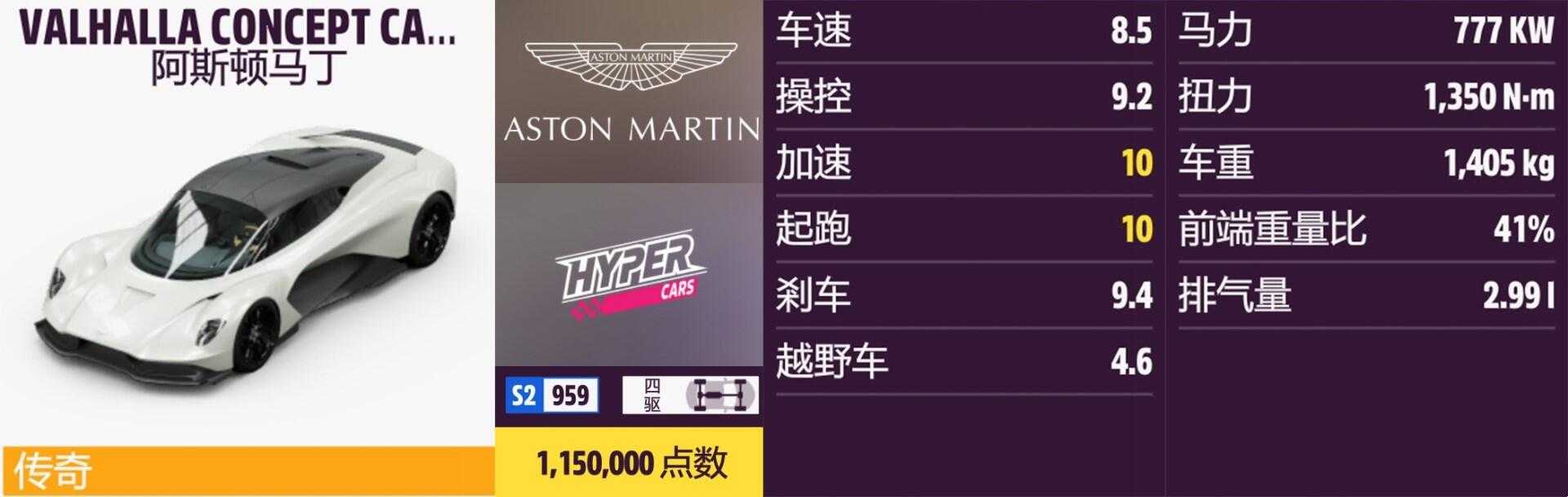 《极限竞速:地平线5》阿斯顿马丁全车辆获取方法介绍