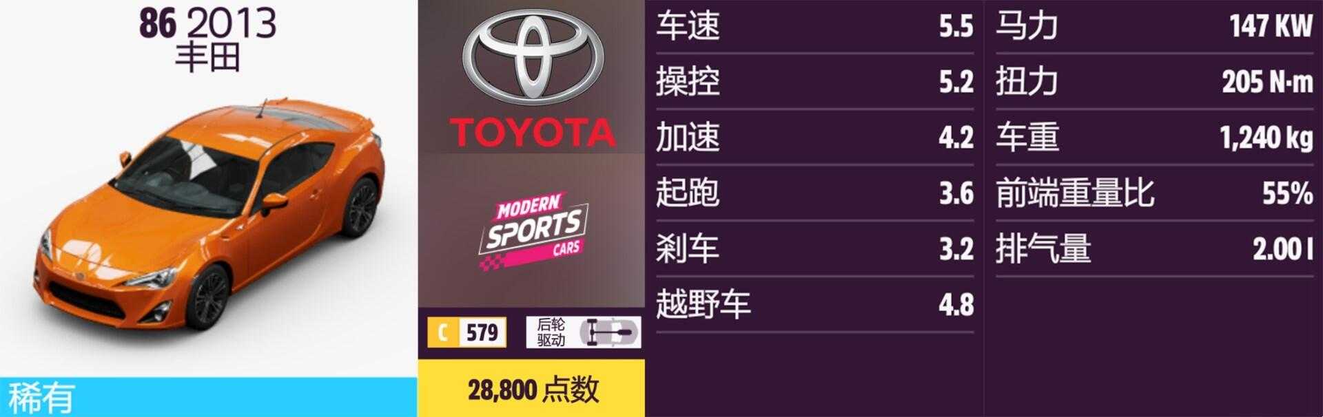 《极限竞速:地平线5》丰田全车辆获取方法介绍