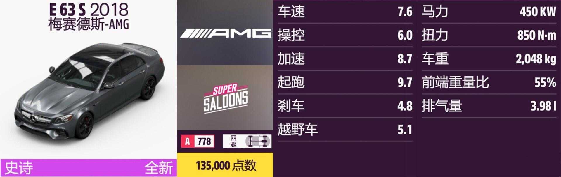 《极限竞速:地平线5》梅赛德斯AMG全车辆获取方法介绍