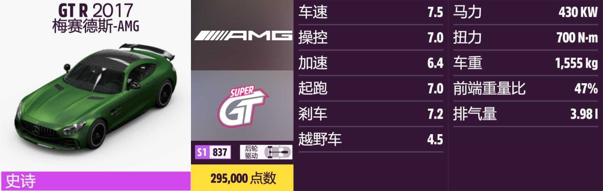 《极限竞速:地平线5》梅赛德斯AMG全车辆获取方法介绍