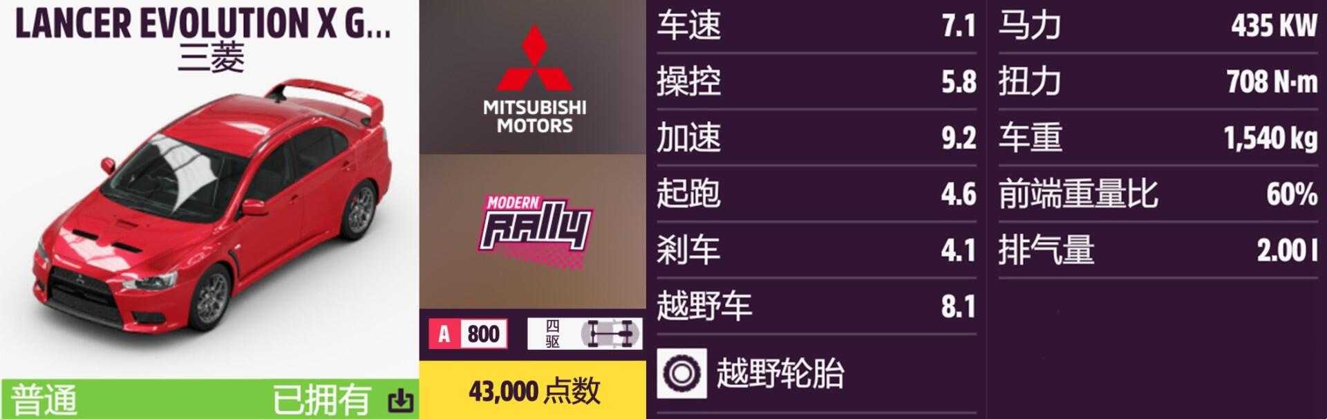 《极限竞速:地平线5》三菱全车辆获取方法介绍