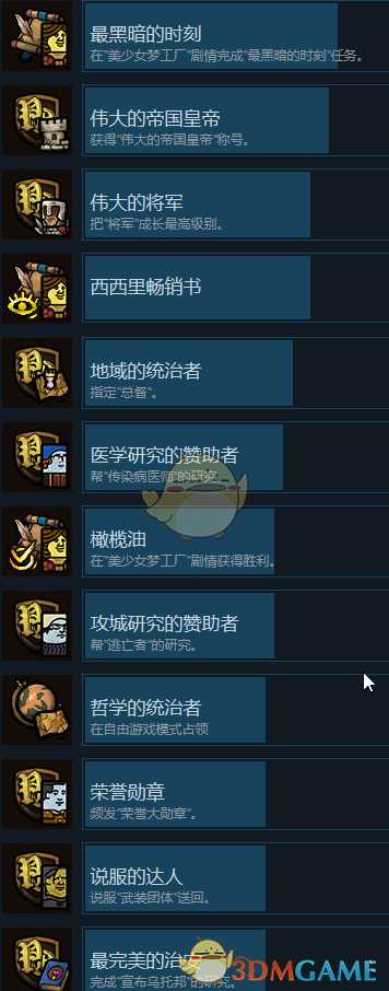 《冒险之旅:十字军东征》全成就一览