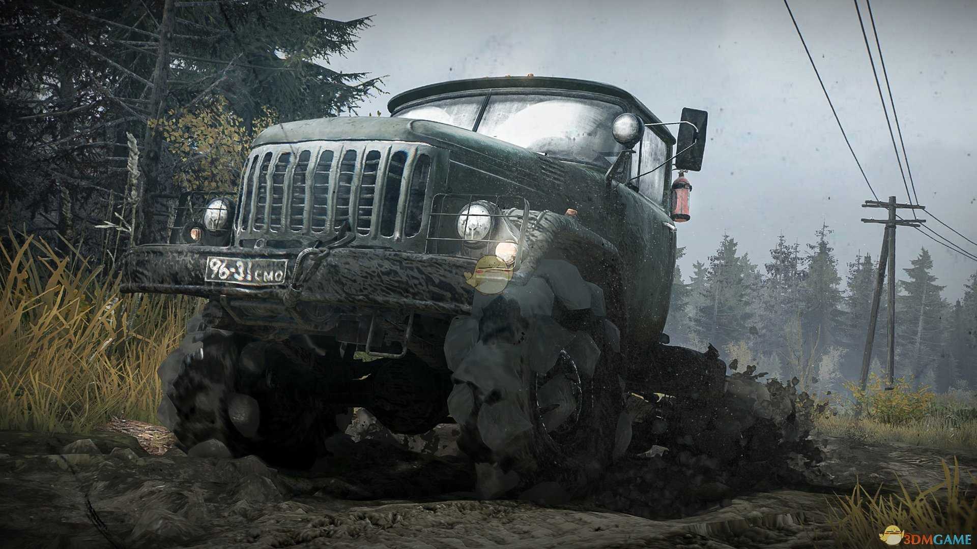 《旋转轮胎:泥泞奔驰》三轴卡车介绍