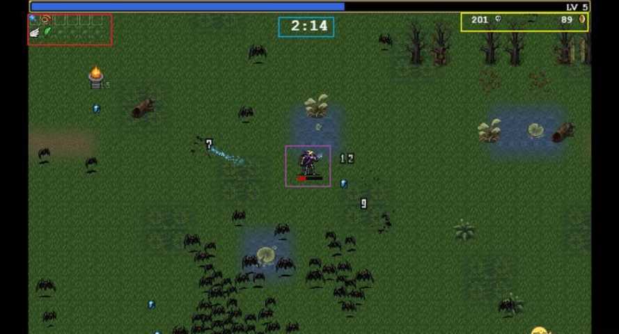 吸血鬼幸存者游戏界面怎么看