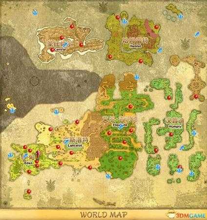 夏娃年代记全地图一览 夏娃年代记地点标注