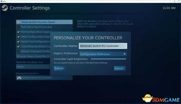 Steam连接任天堂switch pro手柄图文教程