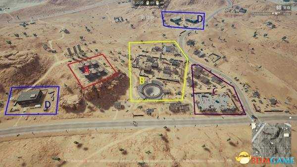 绝地求生沙漠地图M城地理位置及战术详解