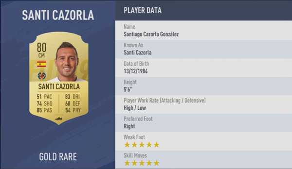 《FIFA 19》全5星花式球员汇总