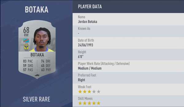 《FIFA 19》全5星花式球员汇总