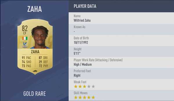 《FIFA 19》全5星花式球员汇总
