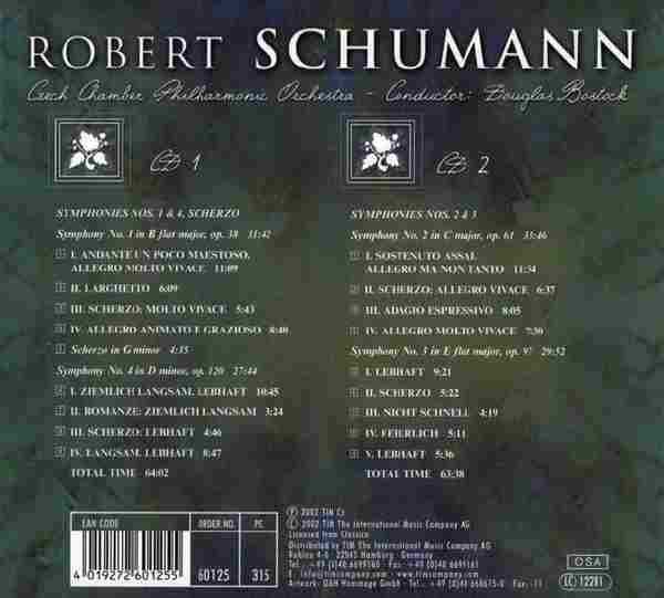 【古典音乐】博斯托克《舒曼-交响曲全集》2CD.2002[FLACCUE/整轨]