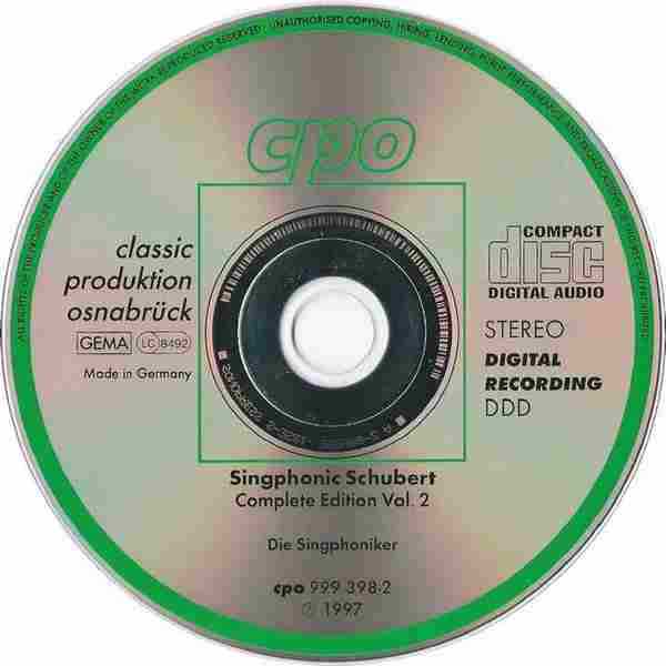 【古典声乐】黑森林歌手合唱团《舒伯特-男声合唱歌曲全集(第一辑)(第二辑)》FLAC