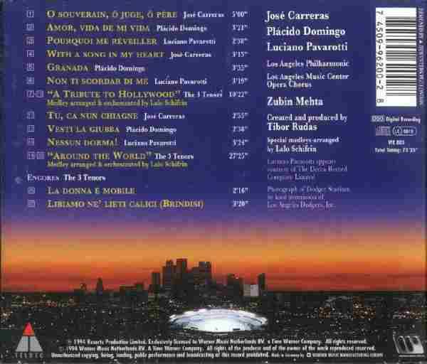【现场录音】卡雷拉斯、多明戈、帕瓦罗蒂《1994年三大男高音音乐会》1994[FLAC+CUE整轨]