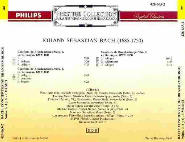 【古典音乐】音乐家合奏团《巴赫-勃兰登堡协奏曲（第三、四、五）》1992[FLAC+CUE/整轨]