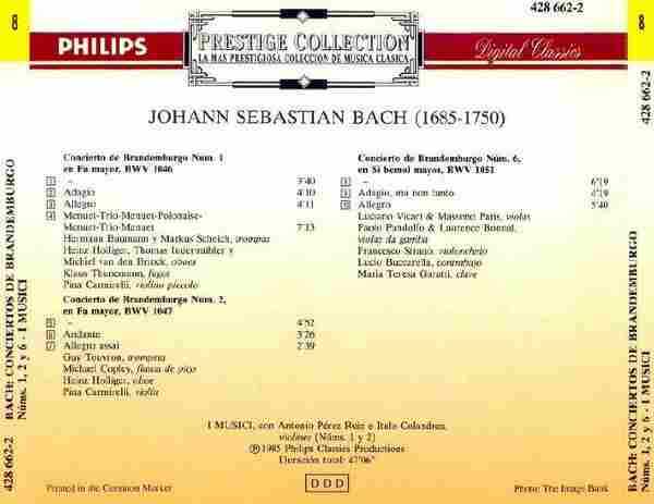 【古典音乐】音乐家合奏团《巴赫-勃兰登堡协奏曲（第一、二、六）》1992[FLAC+CUE整轨]