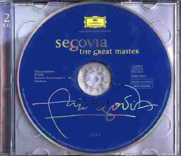 【古典吉它】(吉它宗师)塞戈维亚《伟大的大师》2CD.2004[FLAC+CUE/整轨]