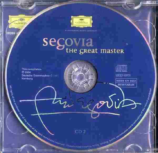 【古典吉它】(吉它宗师)塞戈维亚《伟大的大师》2CD.2004[FLAC+CUE/整轨]