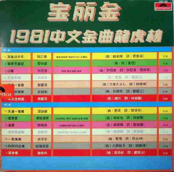 群星.1981-中文金曲龙虎榜(LP版)【宝丽金】【WAV+CUE】