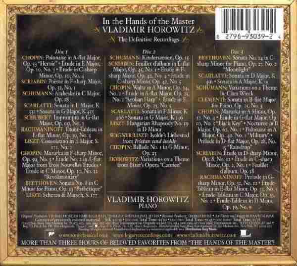 【古典音乐】霍洛维兹《最权威的录音》3CD.2003[FLAC+CUE整轨]