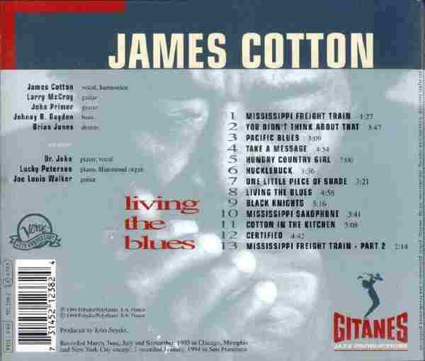 [转载]【蓝调口琴】JamesCotton《LivingTheBlues》1994