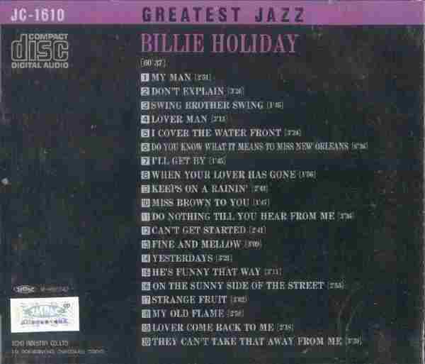 【爵士乐】比莉·荷莉黛《很棒的爵士乐》1998[FLAC+CUE/整轨]