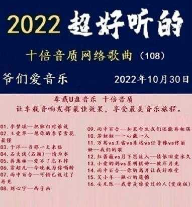 群星《2022超好听的十倍音质网络歌曲(108)》WAV分轨
