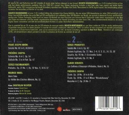 【现场录音】李赫特《重现-1960年卡内基音乐厅独奏会》2CD.2001[FLAC+CUE/整轨]