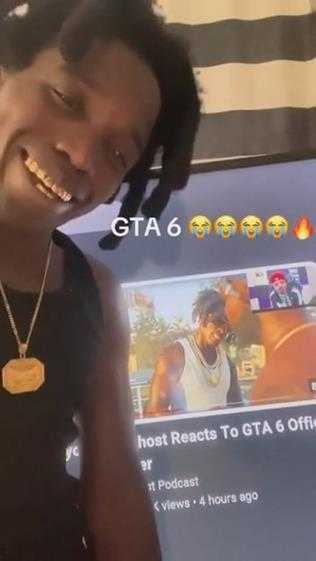 黑人小伙惊讶《GTA6》预告出现自己 网友:这造型遍地都是