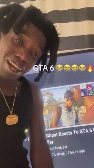 黑人小伙惊讶《GTA6》预告出现自己 网友:这造型遍地都是