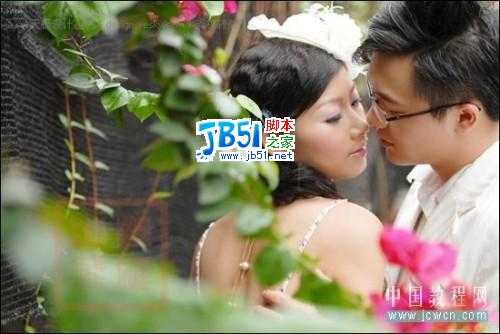 Photoshop婚纱调色实例:柔柔暖色调