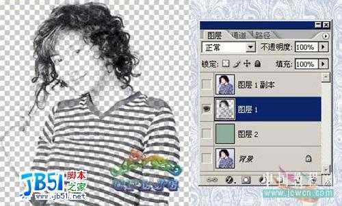 Photoshop教程:抽出滤镜抠散发