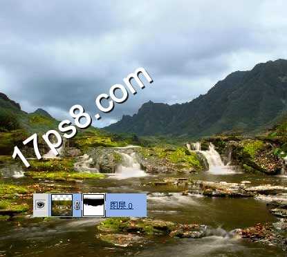 photoshop制作出瀑布城堡的合成教程(二)