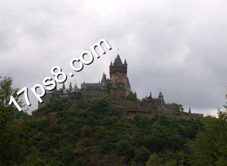 photoshop制作出瀑布城堡的合成教程(二)