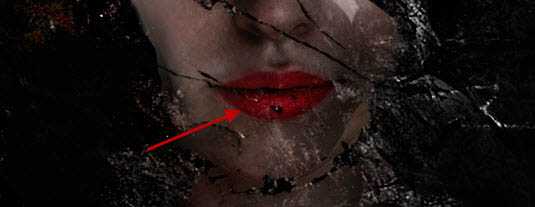 Photoshop打造颓废创意的金色鲜花人像海报