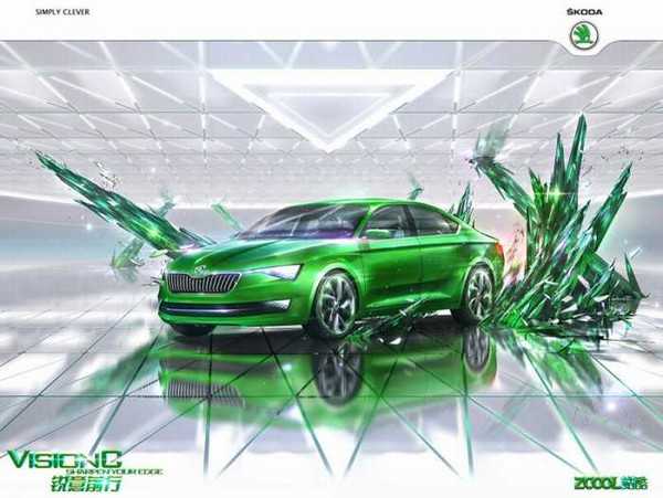 Photoshop设计制作出霸气十足的汽车海报