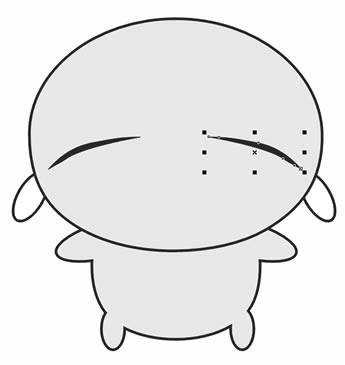 CDR制作可爱的卡通公仔教程