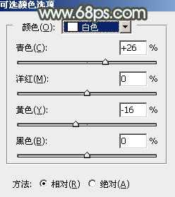 Photoshop给树荫下的美女加上唯美的中性淡蓝色