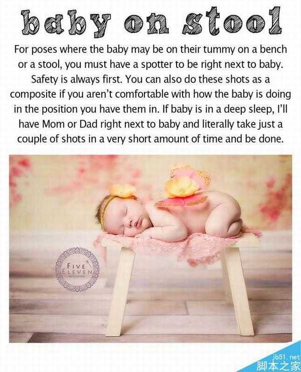 自然光下可爱的新生婴儿照拍照造型指南课程