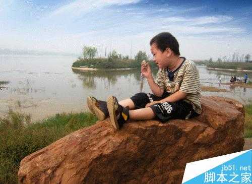 PS制作相片到水彩的水墨过渡效果