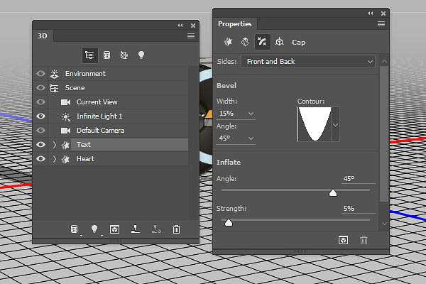 PS利用3D工具制作细腻的浮雕花纹立体字教程