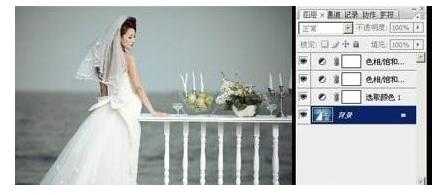photoshop怎么用影楼专用调色快速处理婚纱照?